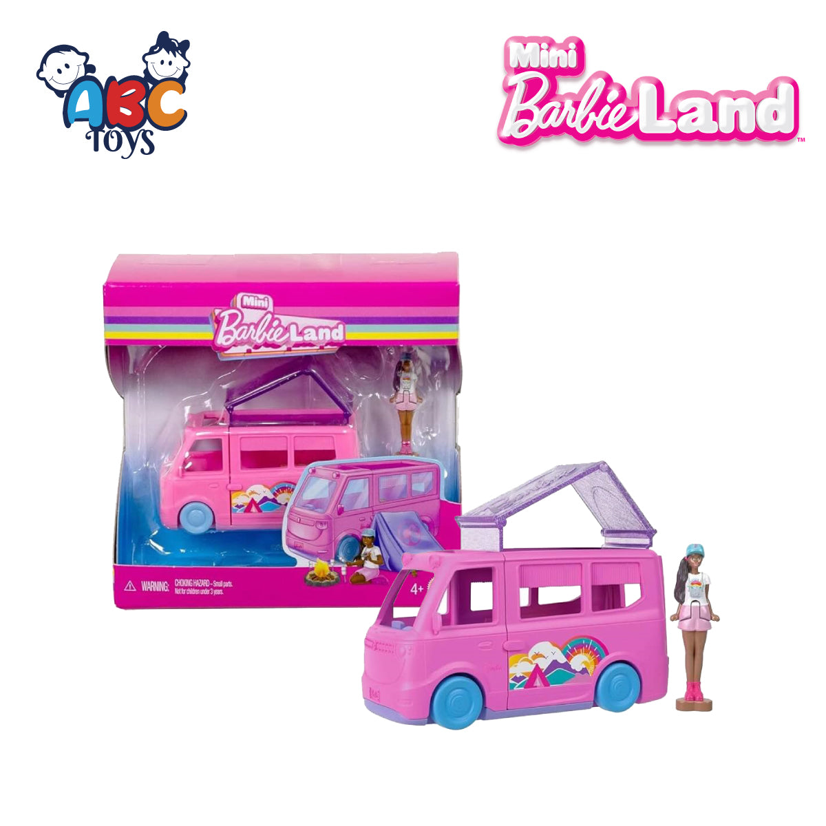 Barbie JLG67 Mini Barbie Land Doll & Move Theater, Age 4+