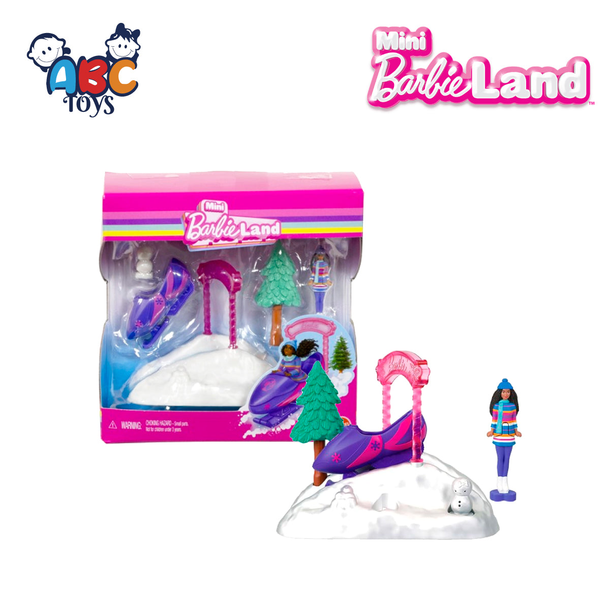 Barbie JLG67 Mini Barbie Land Doll & Move Theater, Age 4+