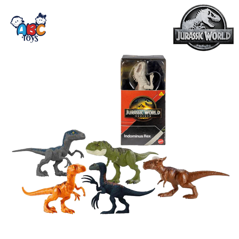 Jurassic World JGG14 Rebirth Doll 14cm Indominus Rex Figure, Ages 4+