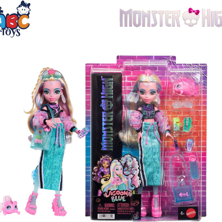 Monster High JHK33 LAGOONA BLUE,Age 4+