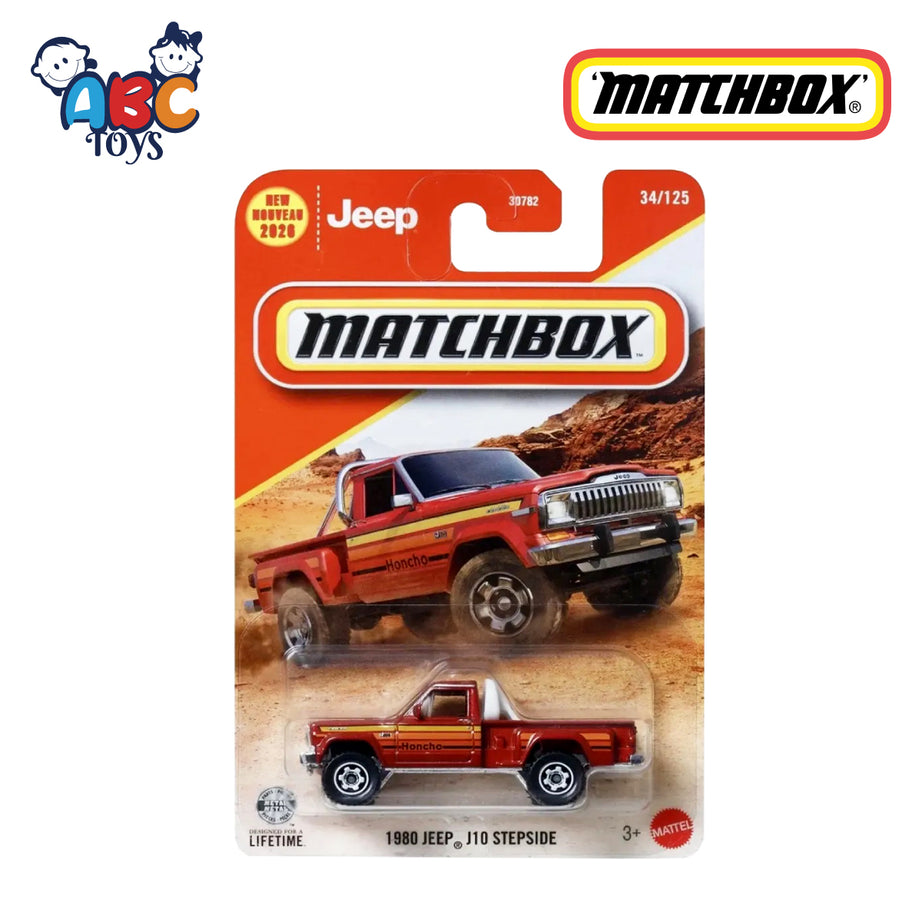 MATCHBOX 30782 (JHM23) 1980 JEEP J10 STEPSIDE, Age 3+