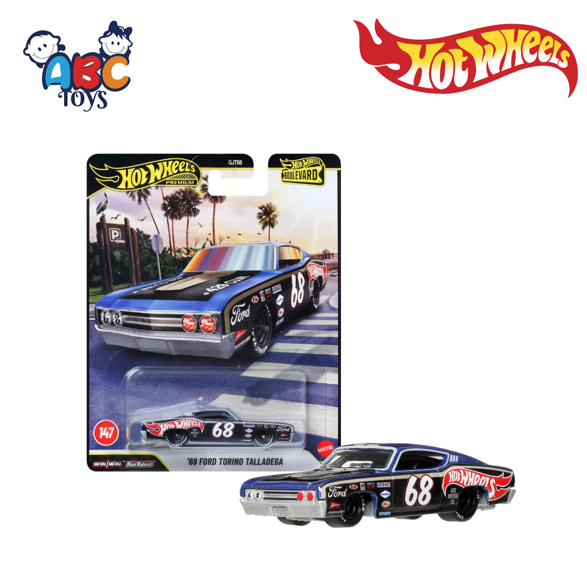 Hot Wheels GJT68 Boulevard Vehicle Assortment Random 1Pcs, Ages 3+