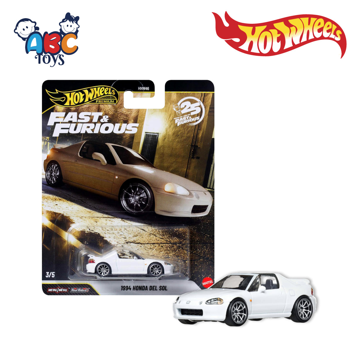 Hot Wheels 1:64 Premium Fast & Furious Car (HNW46), Ages 3+
