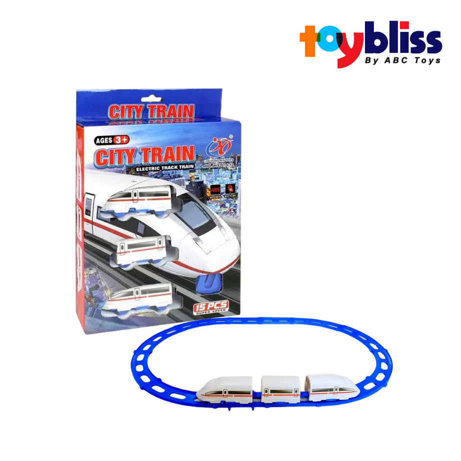 Toybliss JIN HONG XIN City Electric Train with Light & Sound (JHX2014-12), Age 3+