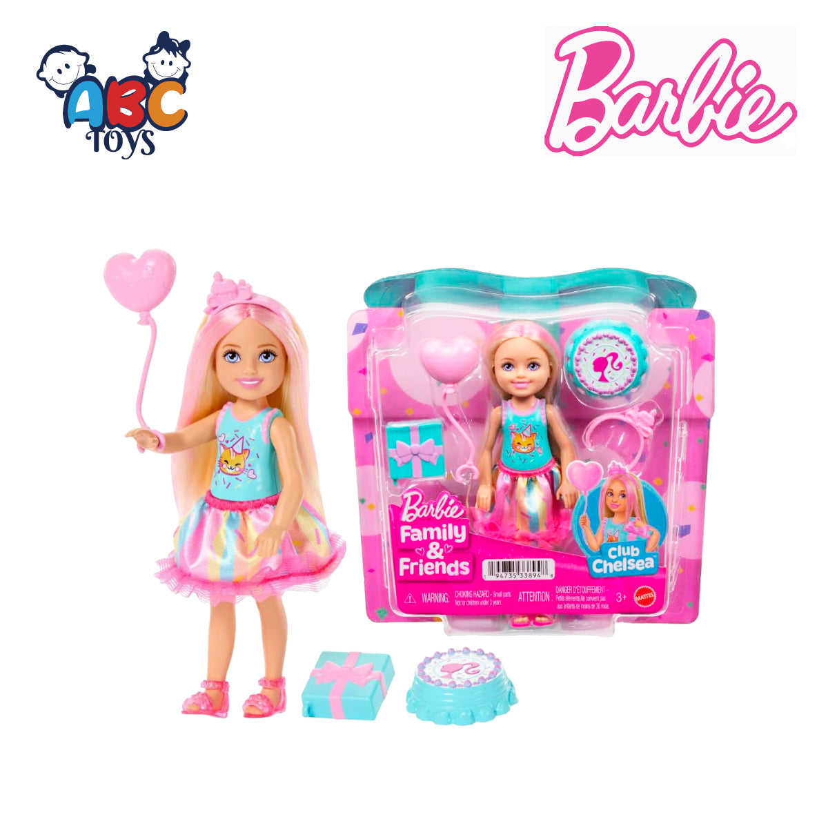 Barbie Club Chelsea Friends & Family Doll Set JJB37 Ages 3+