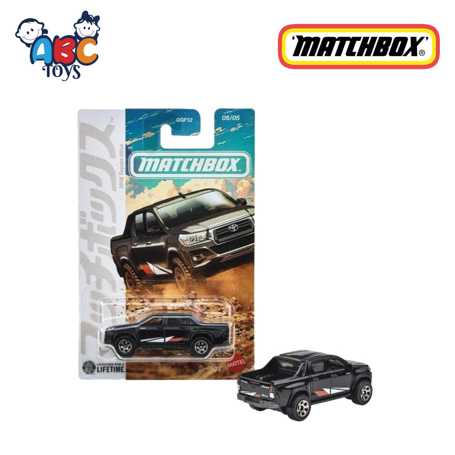 Matchbox GGF12 2018 Toyota Hilux JJR69, Ages 3+
