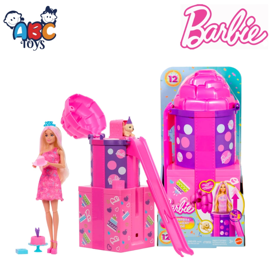 Barbie JKF66 Rise & Surprise Party Set, Ages 3+