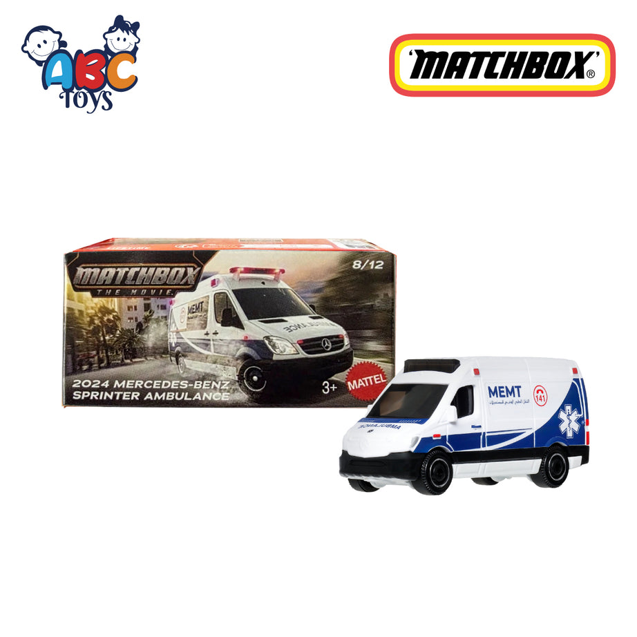 Matchbox DNK70 2024 Mercedes-Benz Sprinter Ambulance JKK63, Ages 3+