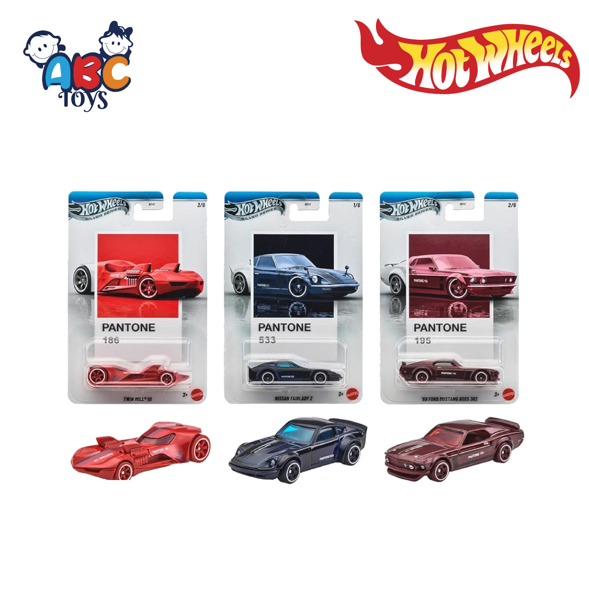 Mattel Hot Wheels JKY47 PANTONE 1:64 Scale Die-Cast Vehicle Asst, Age 3+