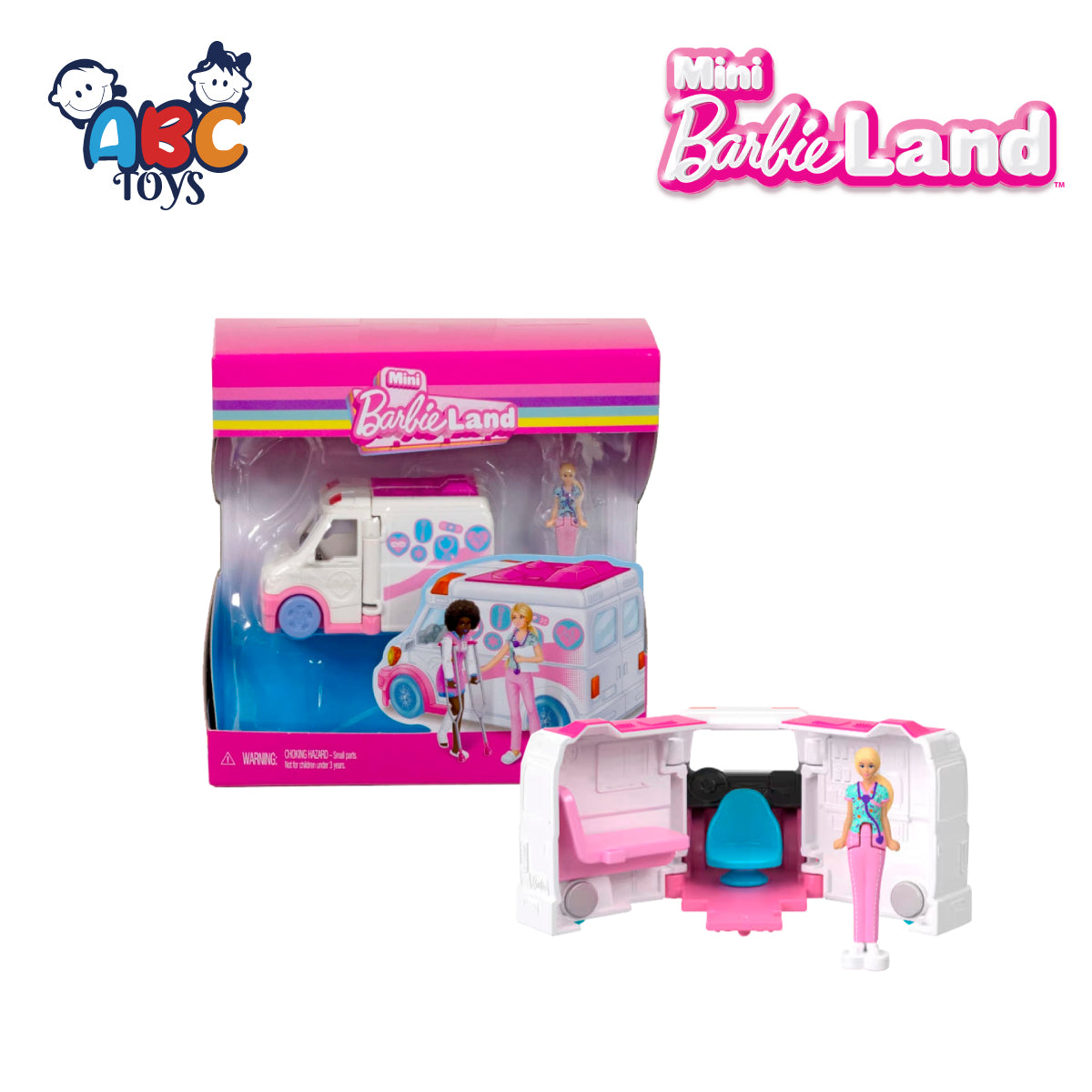 Barbie JLG67 Mini Barbie Land Doll & Move Theater, Age 4+