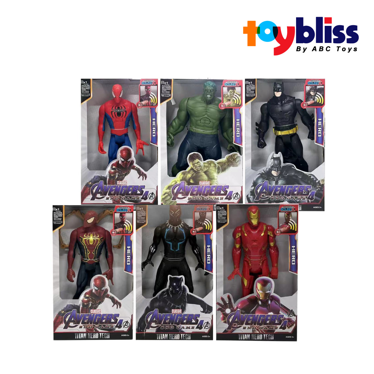 Classic Avengers End Game 4 Figures Asst 1Pcs, Age 3+