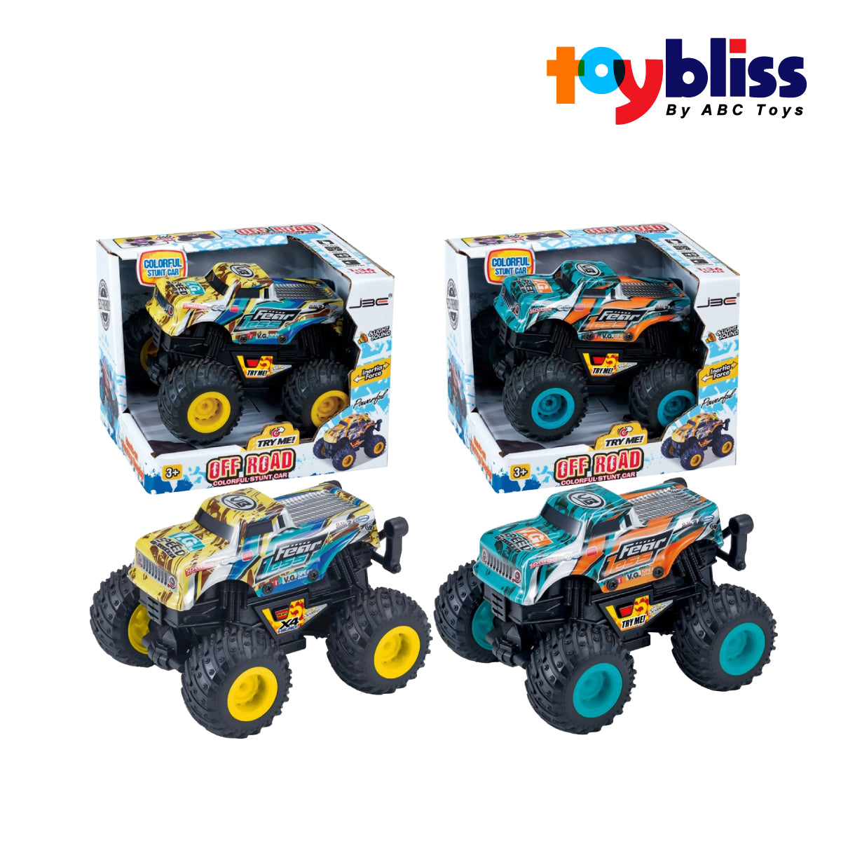 Toybliss JBE 1:16 Scale Monster Car with Lights & Sounds (JU688-7), Ages 3+