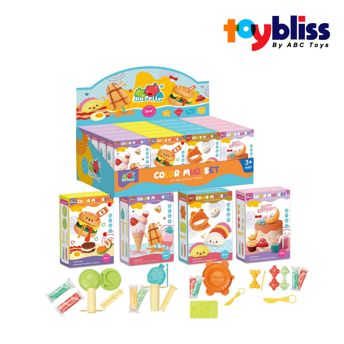 Toybliss Jia Pei Le Color Mud Set (5838-271), Age 3+