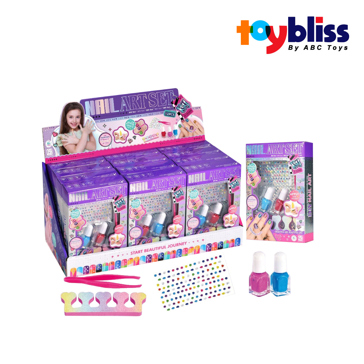 Toybliss KAISIYUAN Mini Nail Art 5Pcs Set (KSY968), Age 6+