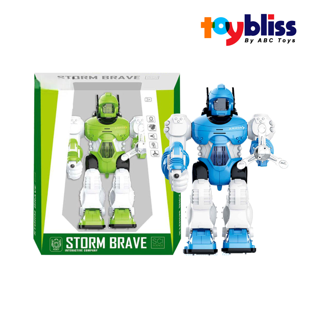 Toybliss - KEN DI LONG Storm Brave Remote Control Robot (605), Age 3+