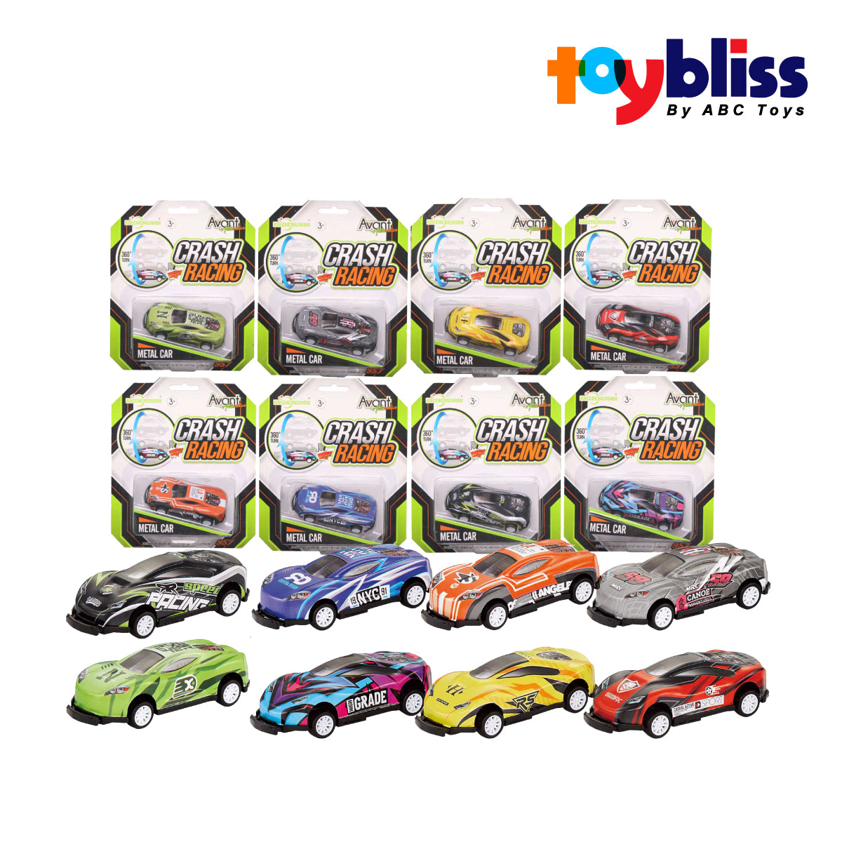 Toybliss - KAIZHEMGYUAM Crash Racing Cars (KZ957-006), Age 3+