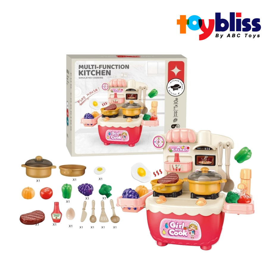 Toybliss Kaidile 17pcs Kitchen Set (2206A-1), Ages 3+