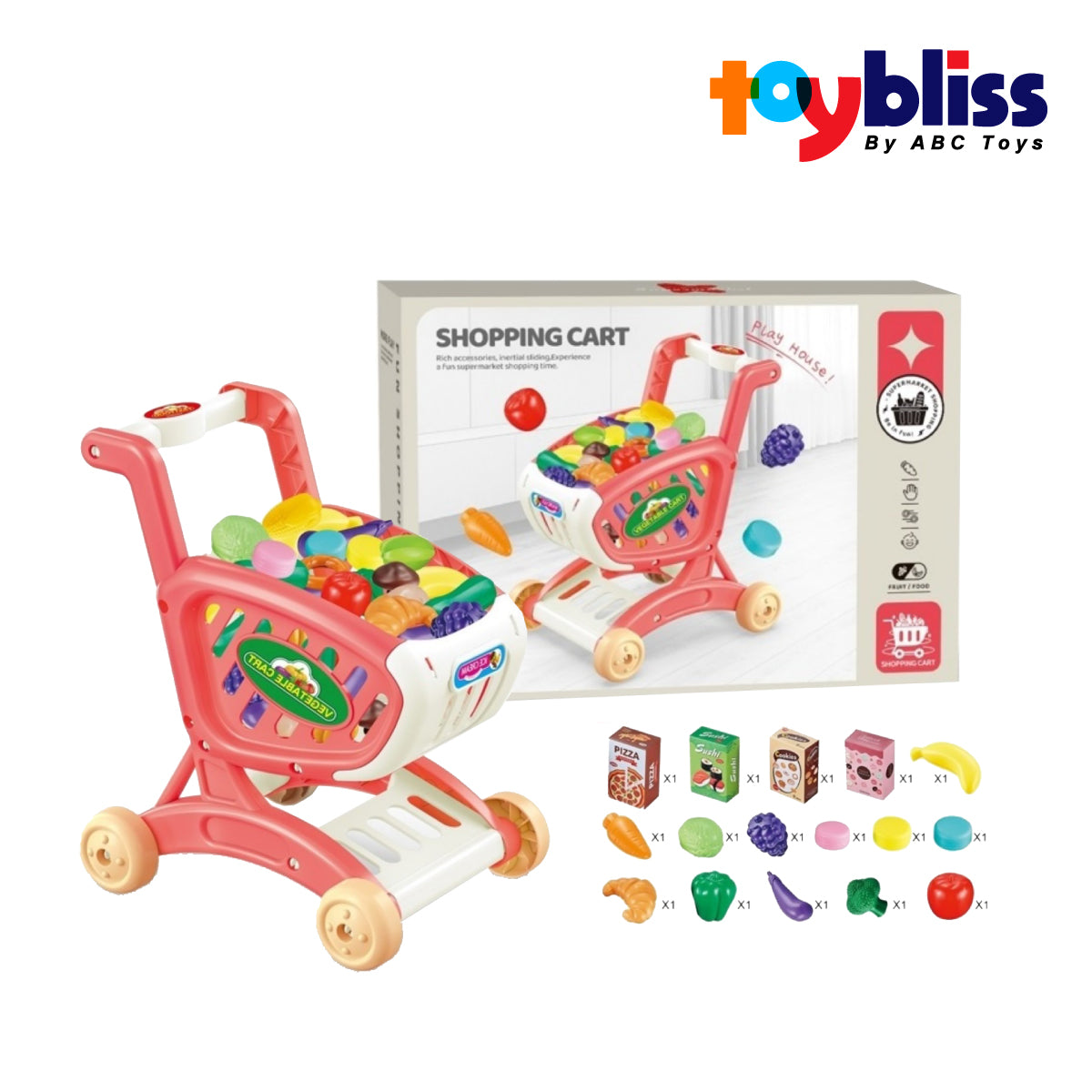 Toybliss Kaidile Shopping Cart (K199A), Ages 3+