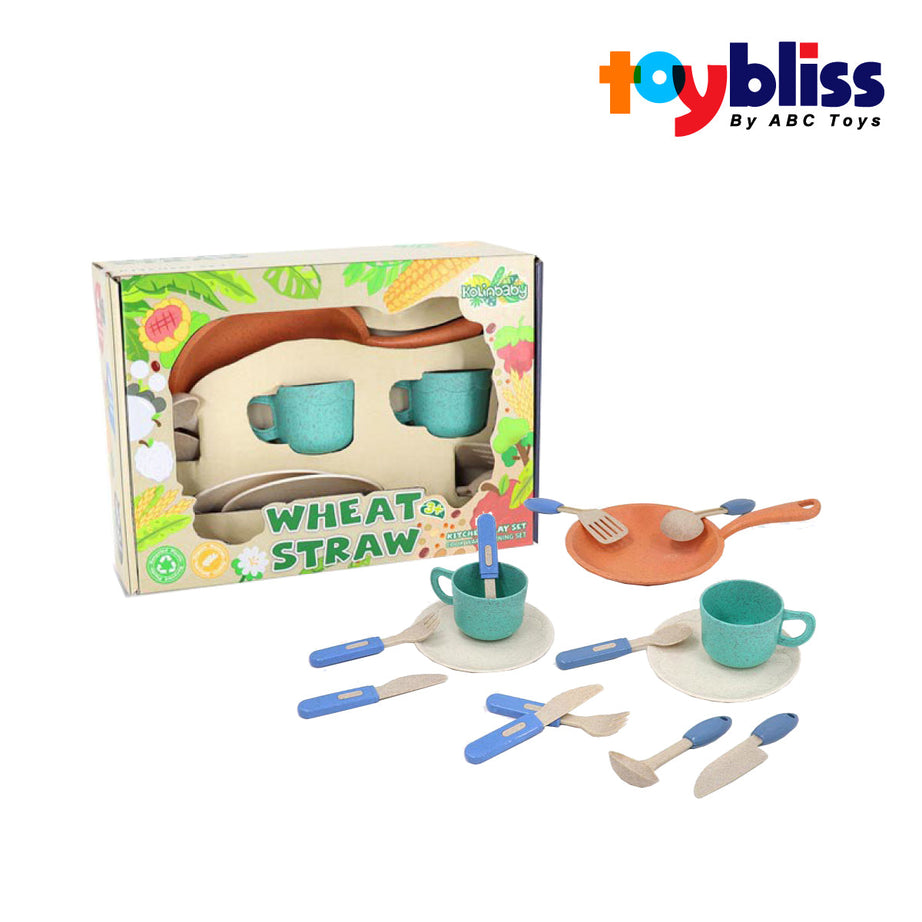 Toybliss - Kolinbaby Wheat Straw Kitchen Set (2027EA), Age 3+
