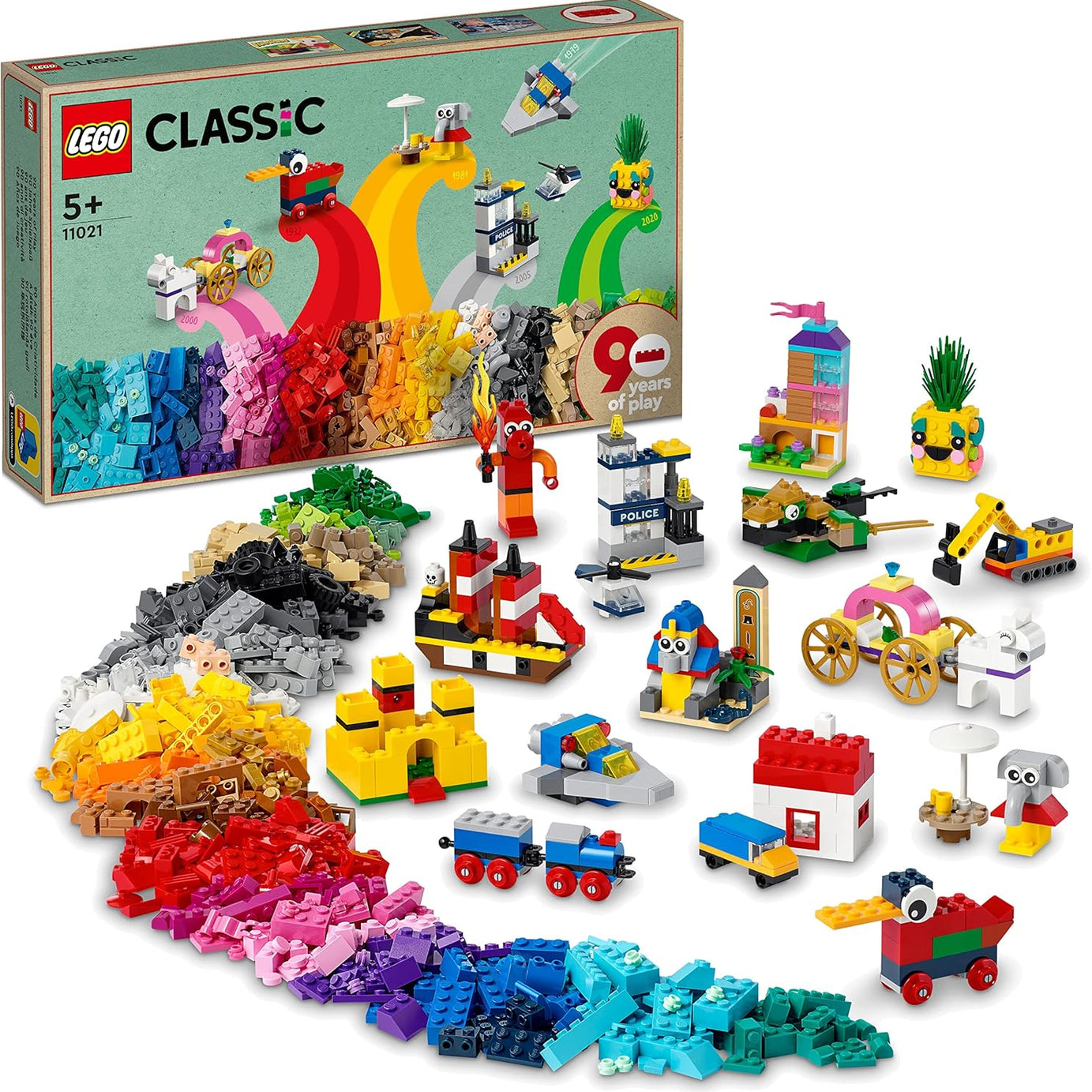 Lego 11021 90 Years Of Play, Ages 5+