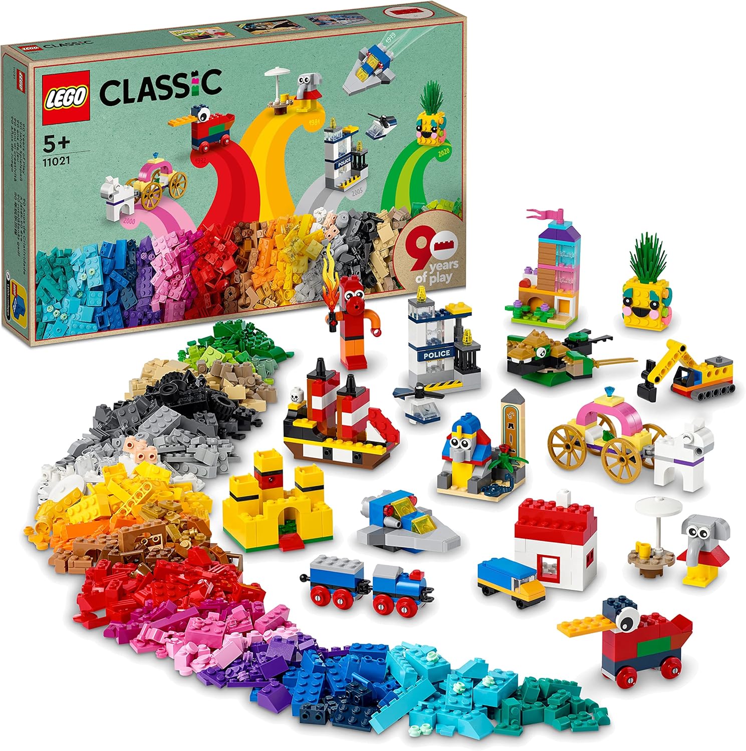 Lego 11021 90 Years Of Play, Ages 5+