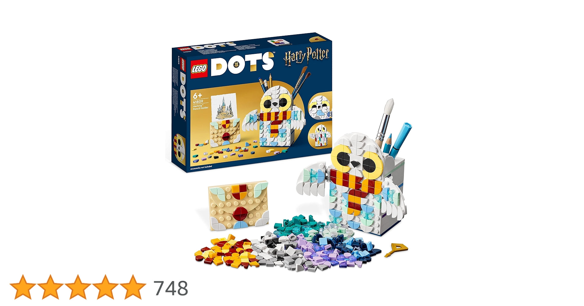 Lego 41809 Hedwig Pencil Holder V29, Ages 6+