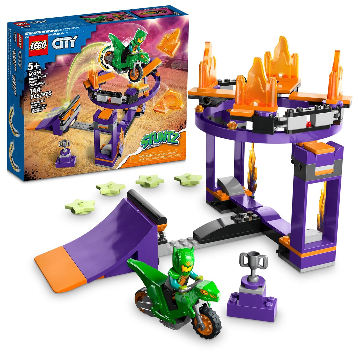 Lego 60359 Dunk Stunt Ramp Challenge V29, Ages 5+