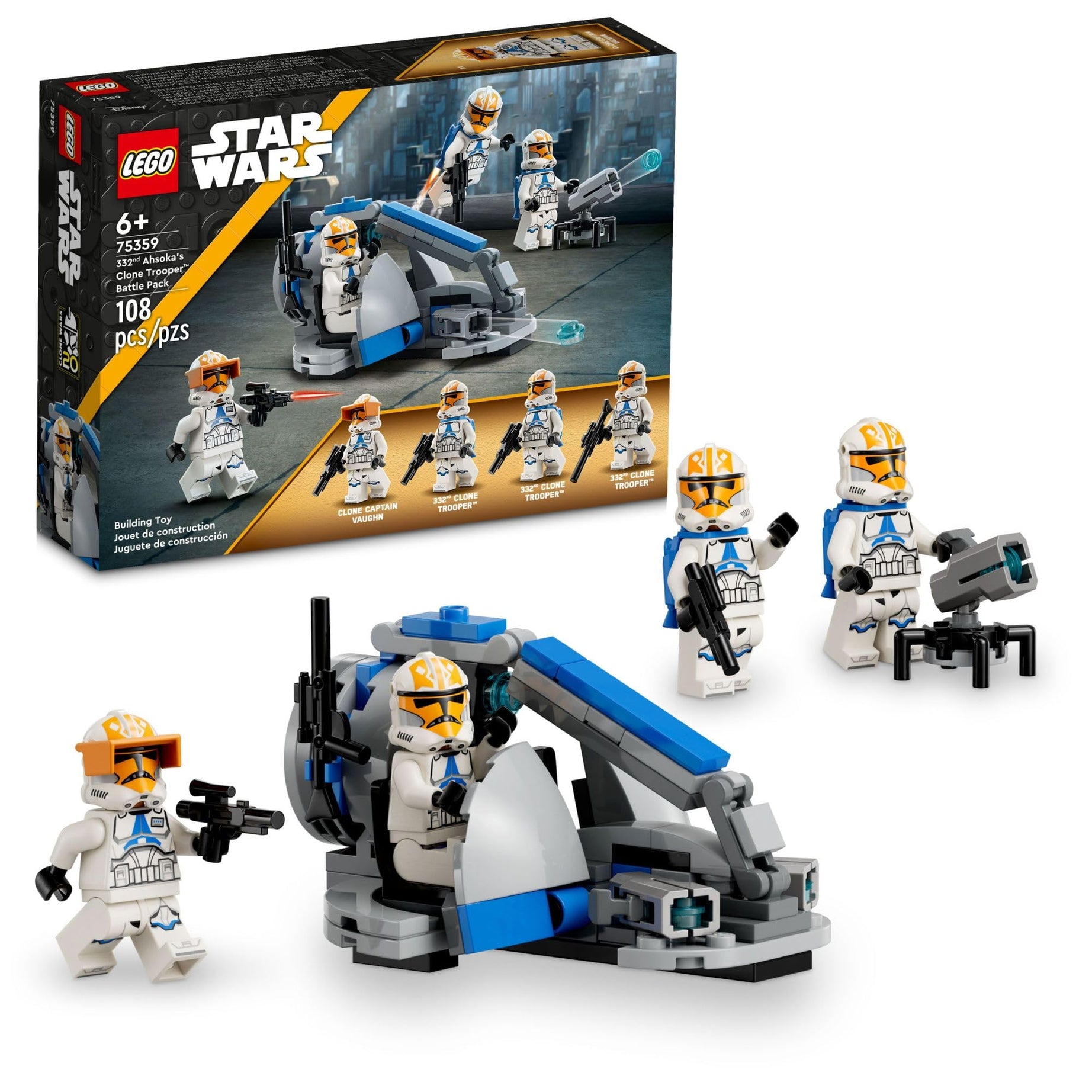 Lego 75359 332Nd Ahsoka'S Clone Trooper™ Battle Pack, Ages 6+