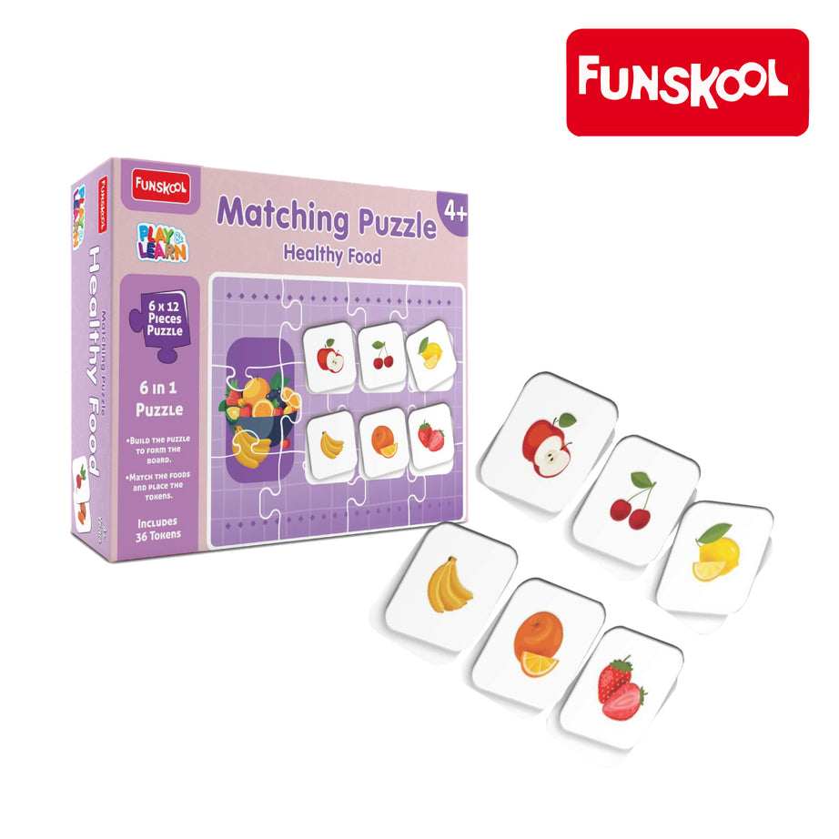 Funskool Matching Puzzle – Healthy Food, Ages 4+