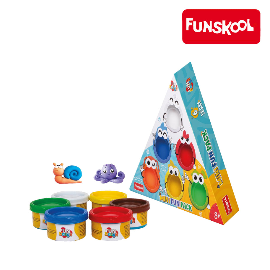 Funskool FunDough Gooders Mini Fun Pack of 6, Ages 3+ (Damaged Box)