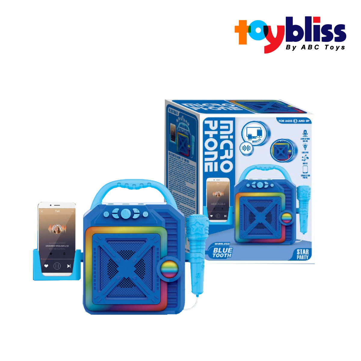 Toybliss - Micro Phone B/O Wareless Star Party (5069), Age 3+