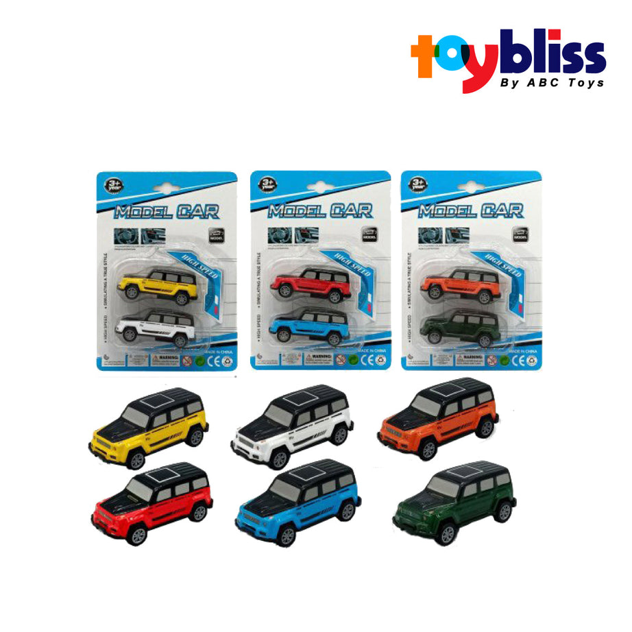 Toybliss - Model Car 2Pcs Set Asst Toy, Age 3+