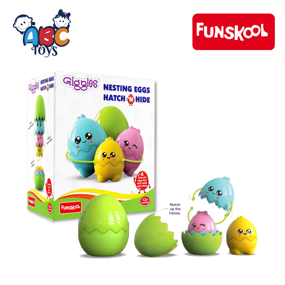 Funskool 1074700 Nes-Eggs HATCH N HIDE, Ages 1+