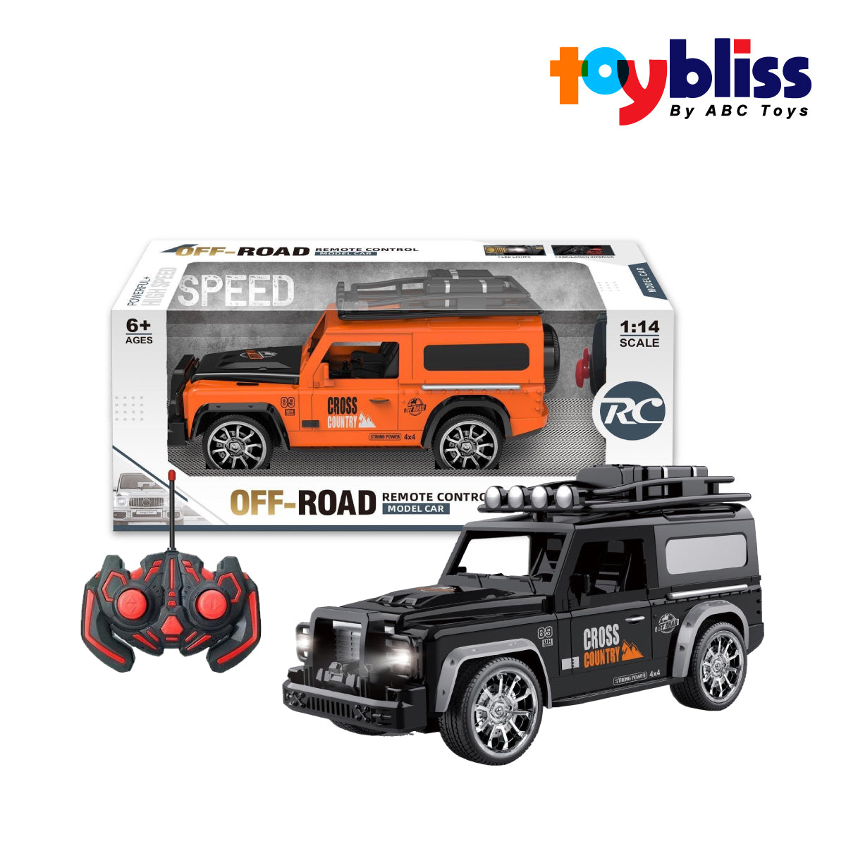 Toybliss 1:14 Scale Mercedes Off-Road Remote Control Car for Kids Age 3+ (LM258-15A), Age 3+