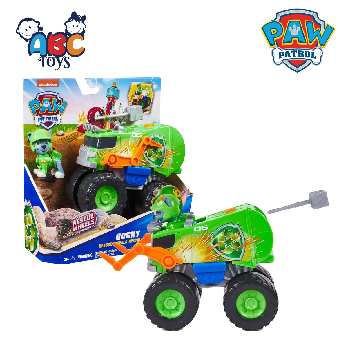 Paw Patrol 6069331 Spin Master Res-Wheels Rocky, Age 3+