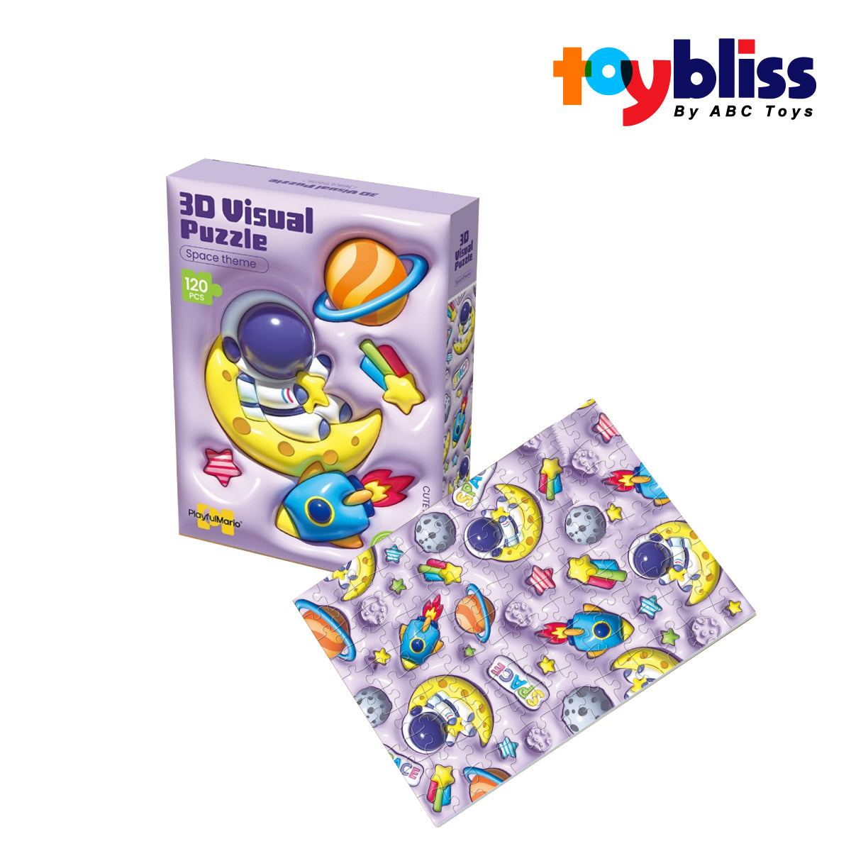 Toybliss PlayfulMario 3D Space 120pcs Puzzle (88972), Ages 3+
