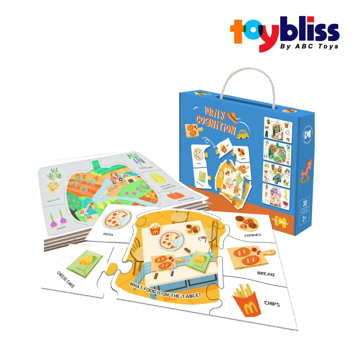 Toybliss PlayfulMario Daily Cog 36 pcs Puzzle (88918), Ages 3+