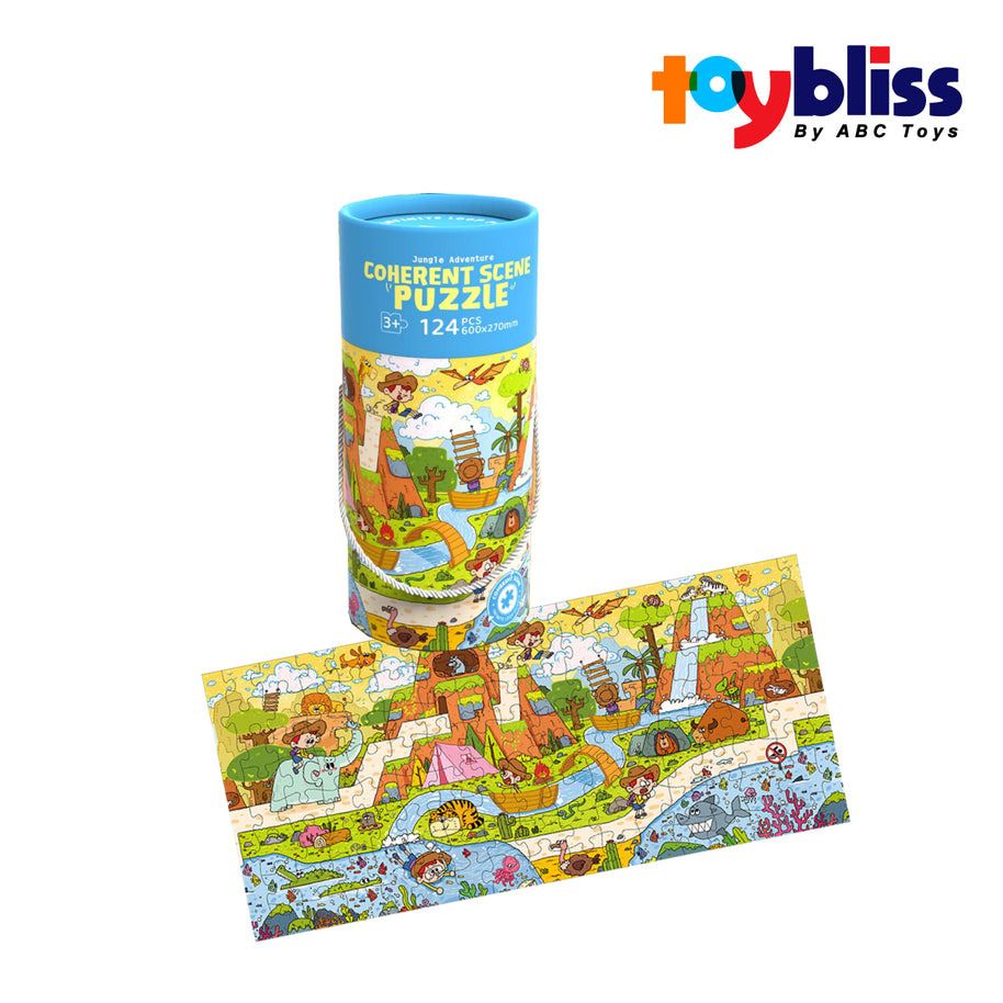 Toybliss PlayfulMario Jungle Adv. 124Pcs Puzzle (88915), Ages 3+