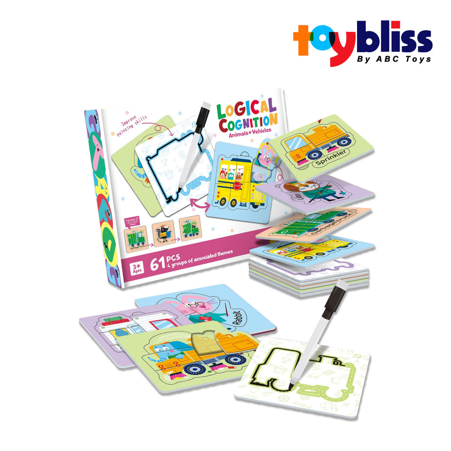 Toybliss PlayfulMario Logical Cog 61Pcs Puzzle (88908), Ages 3+