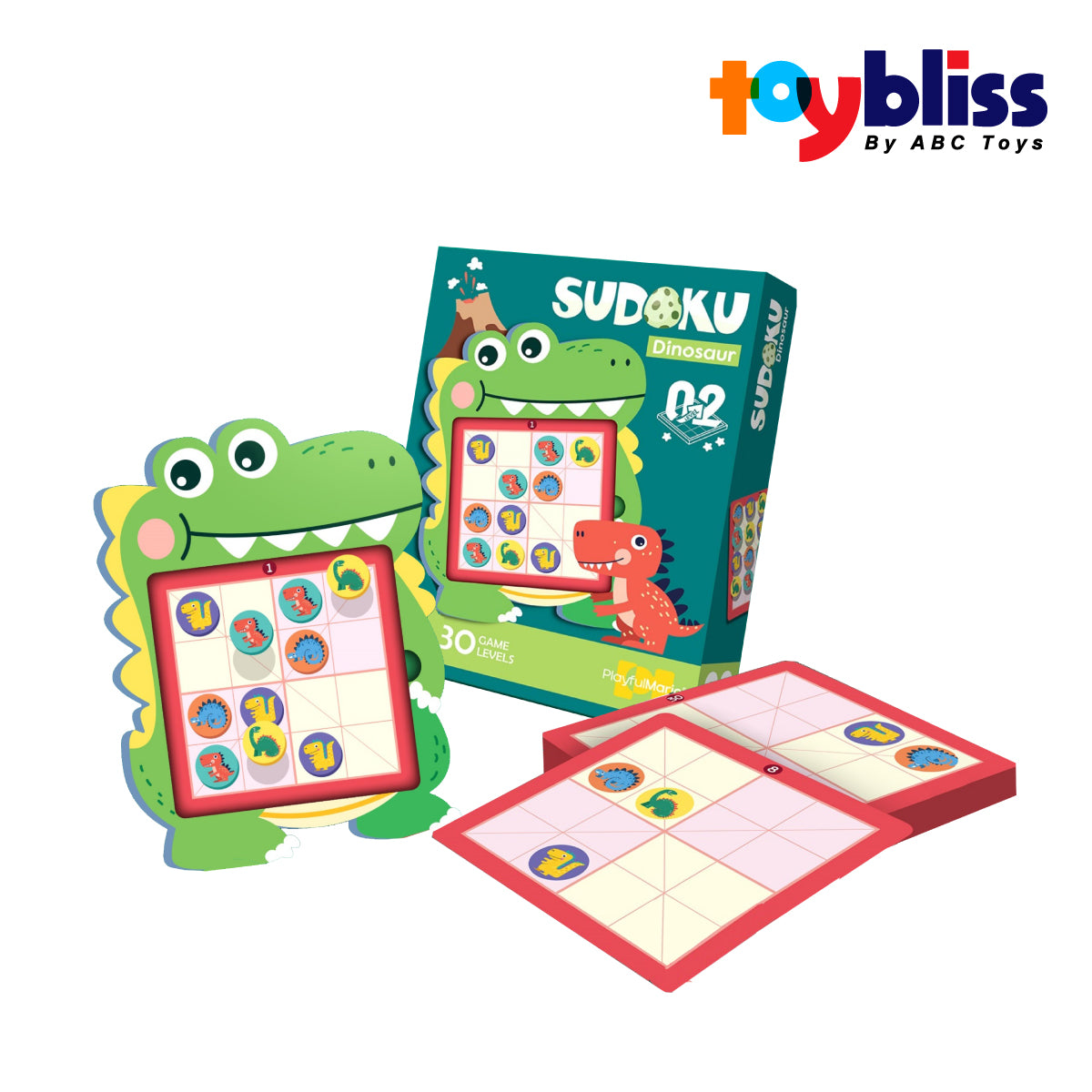 Toybliss PlayfulMario Lv-02 Sudoku Dinosaur (88790), Ages 4-6+