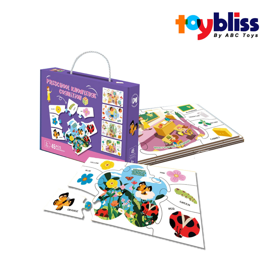 Toybliss PlayfulMario Pre-school Know 45 pcs Puzzle (88929), Ages 3+
