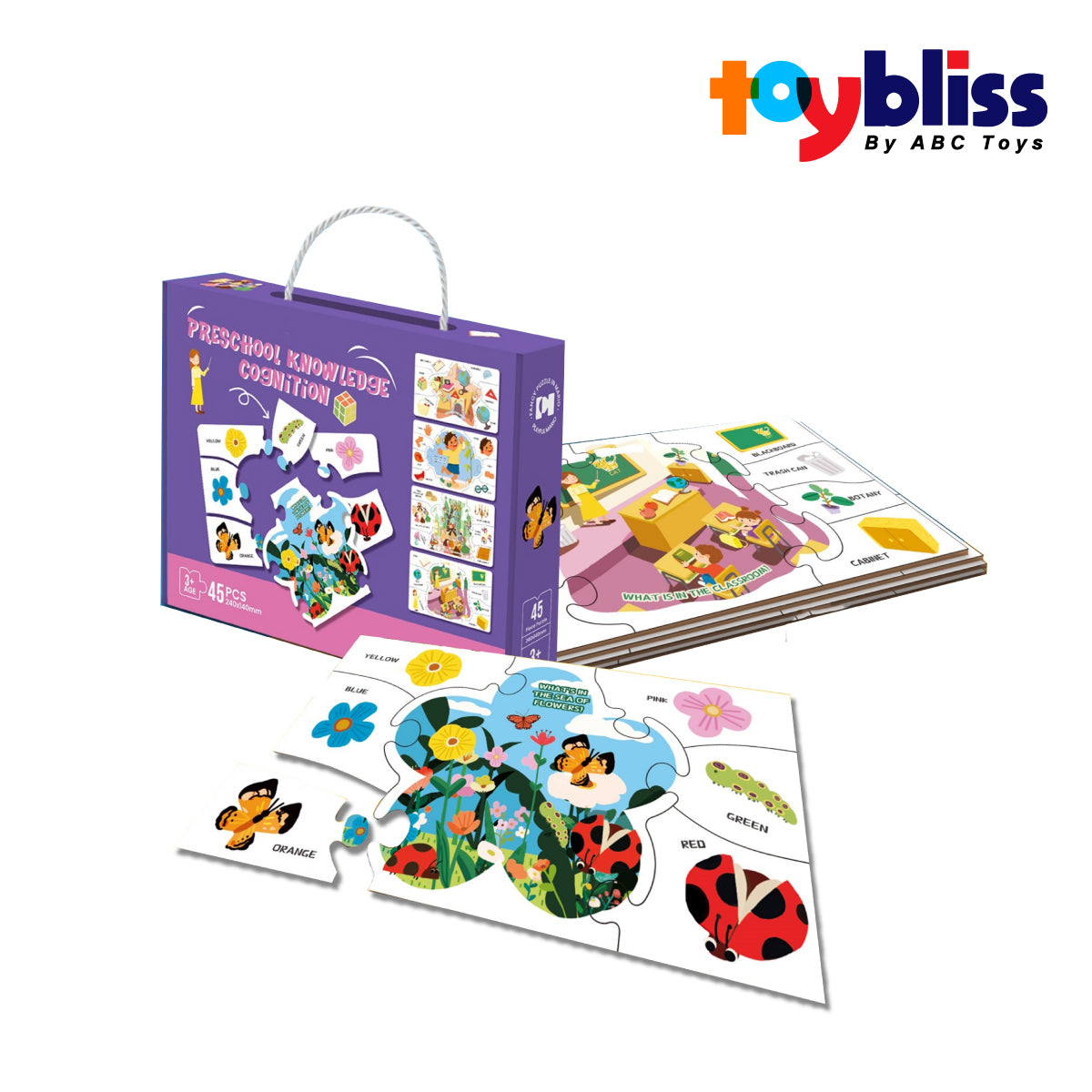 Toybliss PlayfulMario Pre-school Know 45 pcs Puzzle (88929), Ages 3+