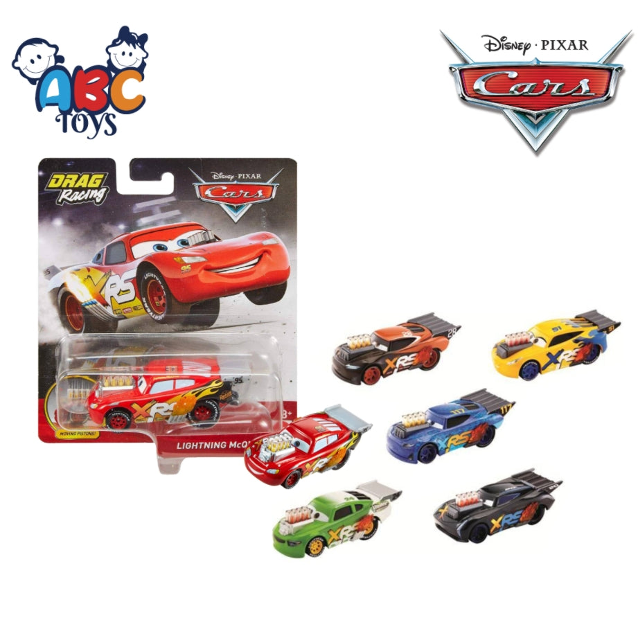 Disney GFV33 Cars XRS Drag Racing Singles (Damage Box)
