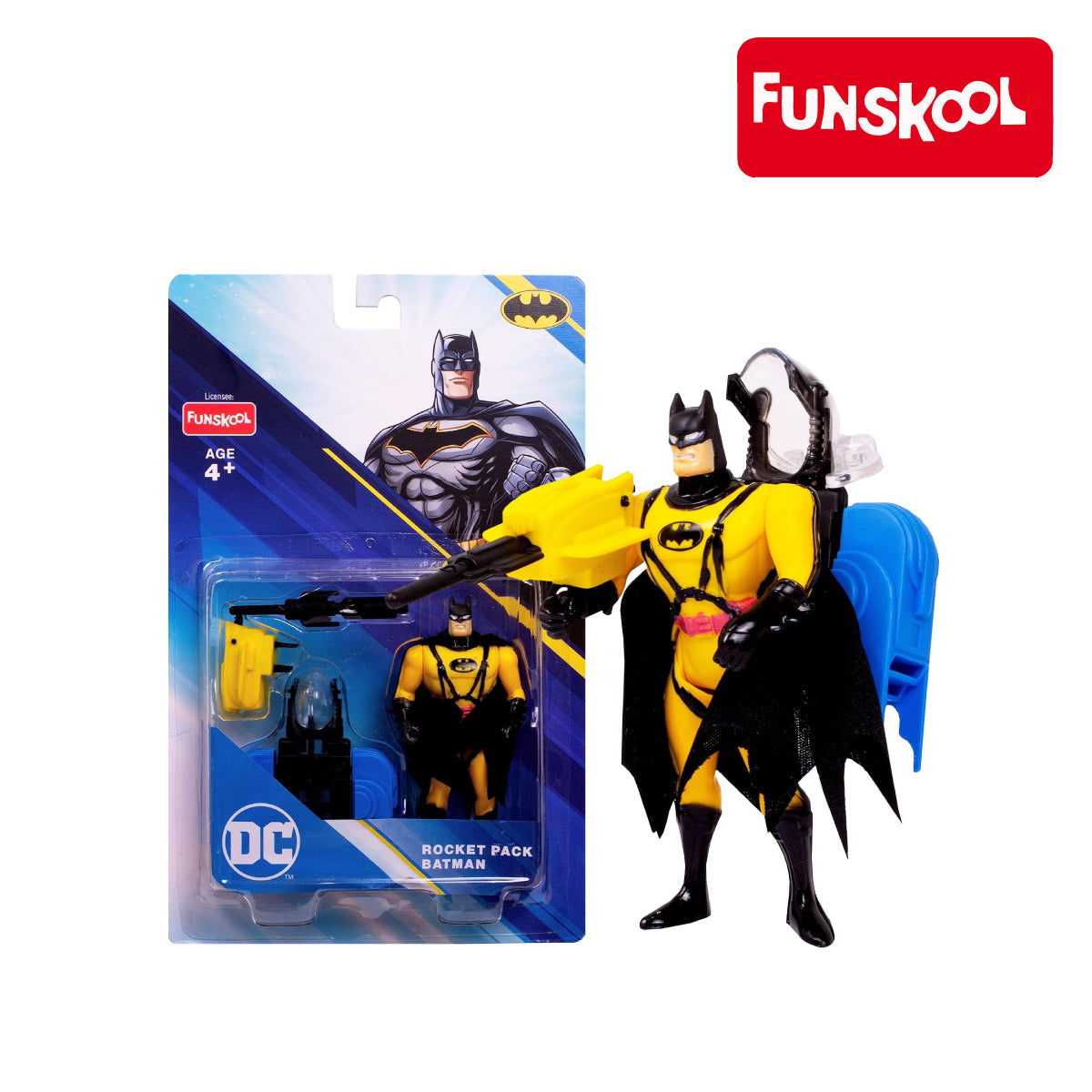 Funskool Batman Rocket Pack Action Figure, Ages 4+ (Damaged Box) – ABC TOYS