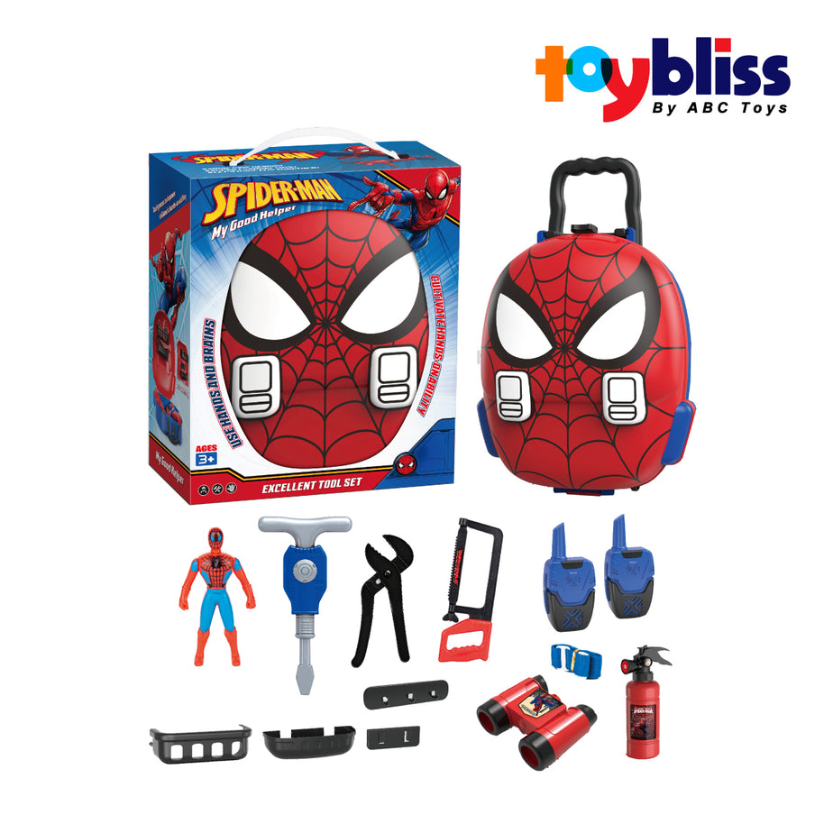 Toybliss Spiderman Trolley Case Tool Set (005), Ages 3+