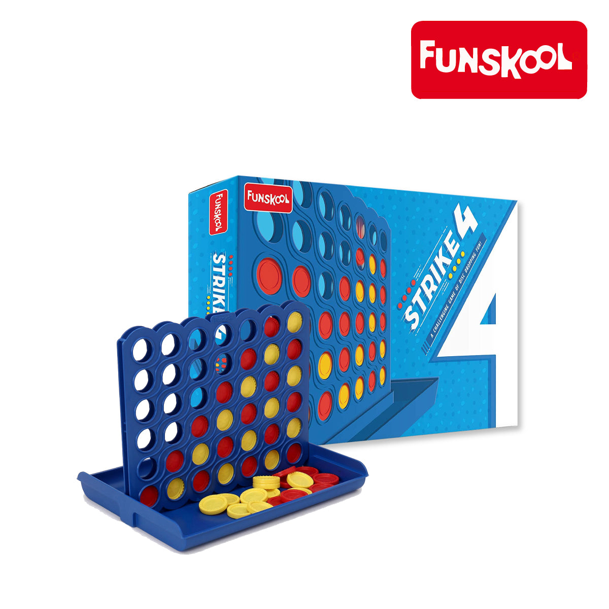 Funskool Strike 4 Disc Dropping Game, Ages 6+