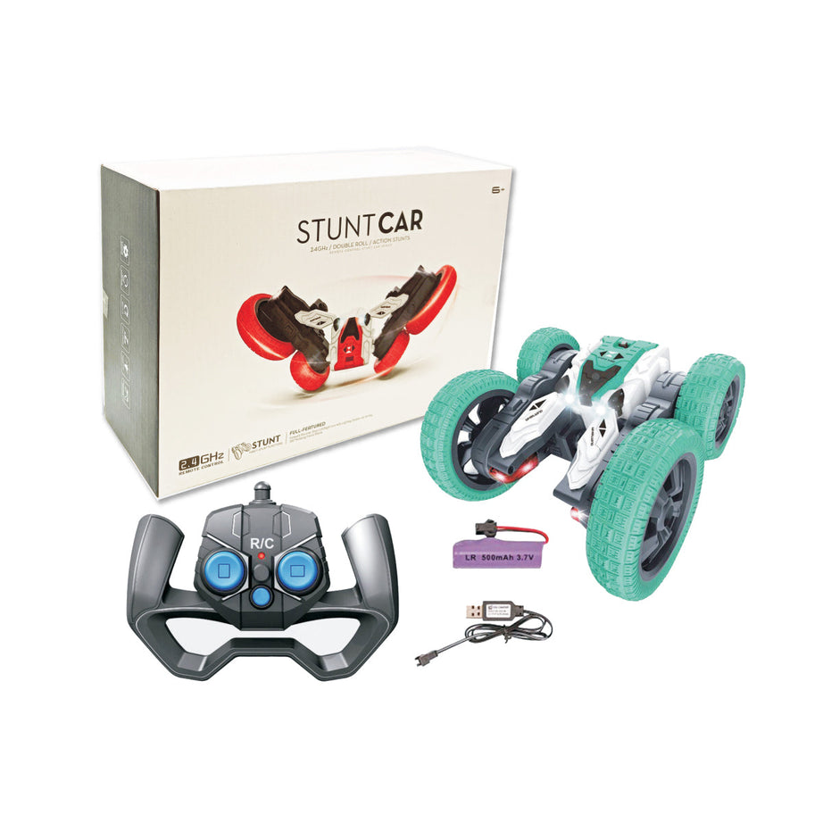 Toybliss STUNT Double Roll RC CAR with Sounds (CQ-509), Ages 6+