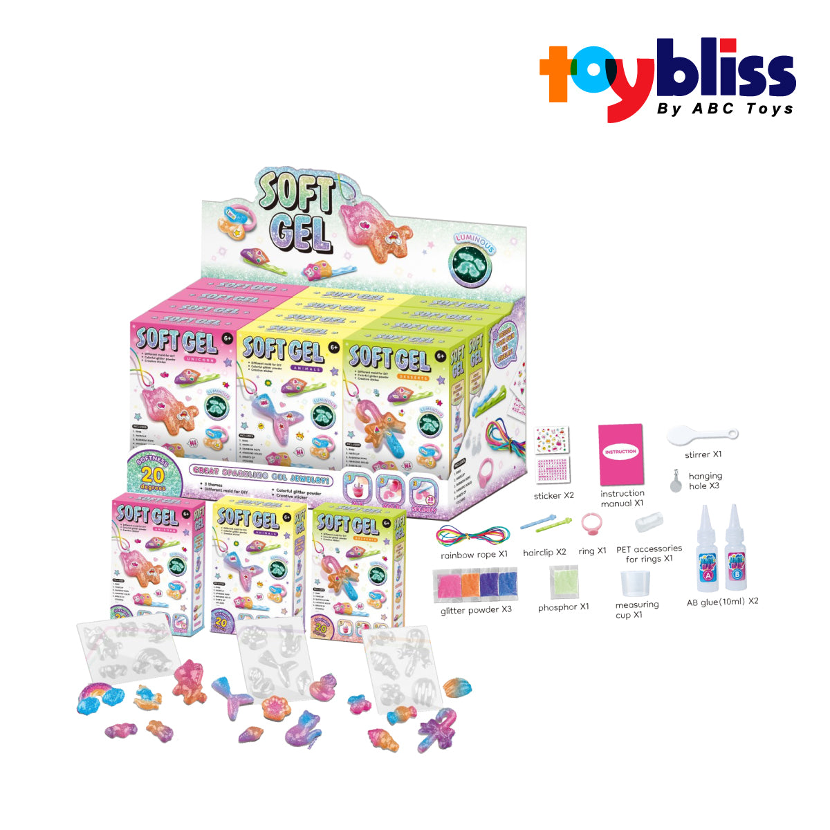 Toybliss Soft Gel 20Pcs (JX326), Age 6+