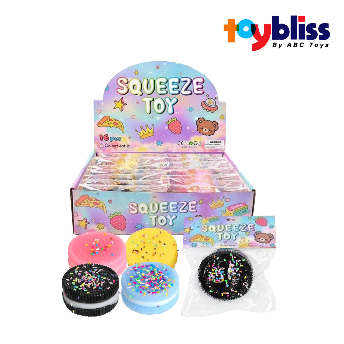 Toybliss Supa Star Cookie Squeeze Toy, Age 3+