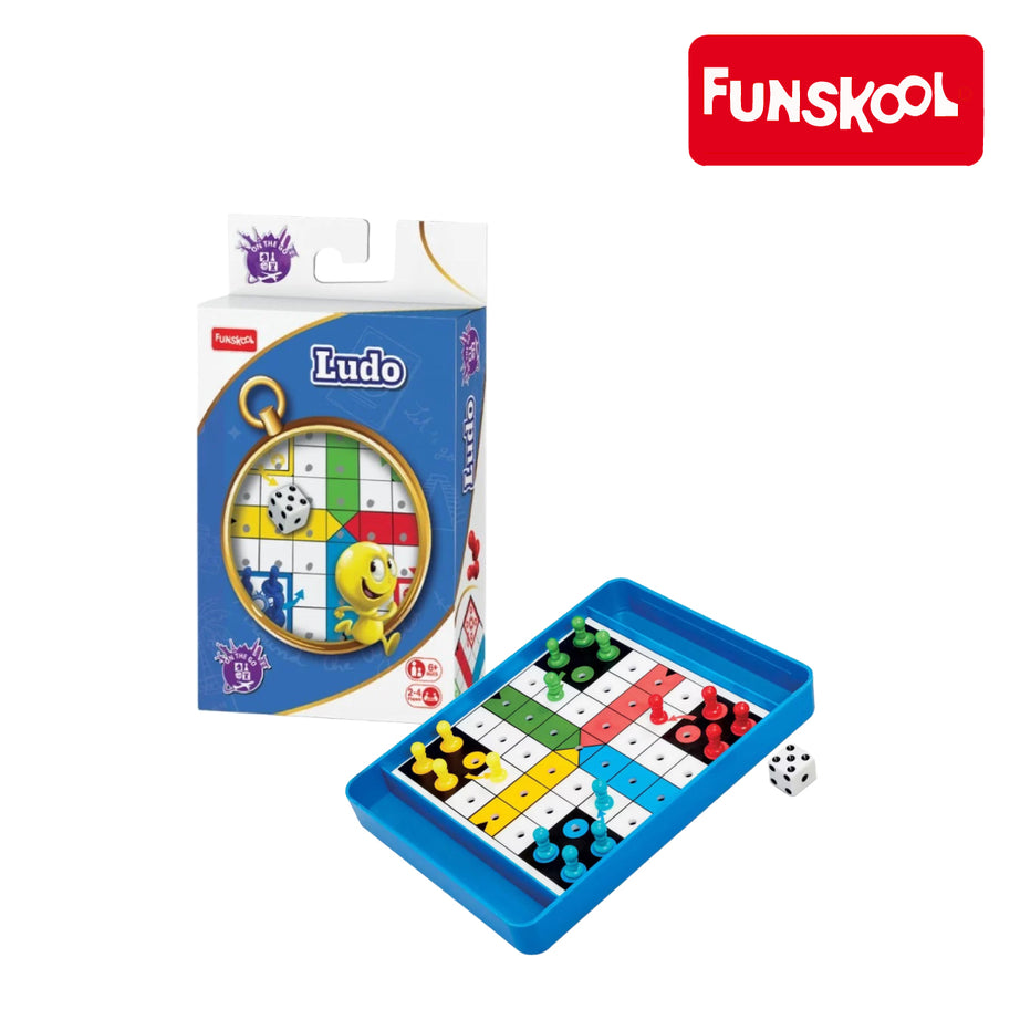 Funskool Multicolour Travel Ludo, Ages 6+